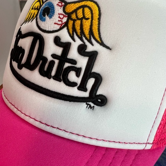 Von Dutch Hot Pink Flying Eyeball Trucker Hat / Cap / Limited | NWT! main image 4